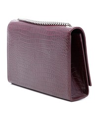 Pre-Loved by Azura Reborn - Pre-Loved Medium Croc Embossed Leather Monogram Kate Tassel Crossbody