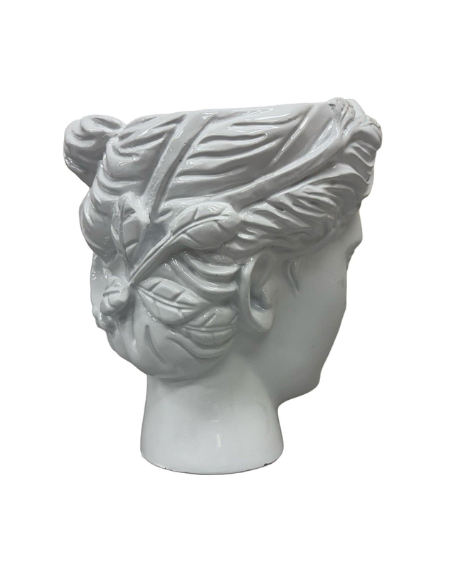 Urban Attitude - Urban Attitude Venus Head Planter - Matte White
