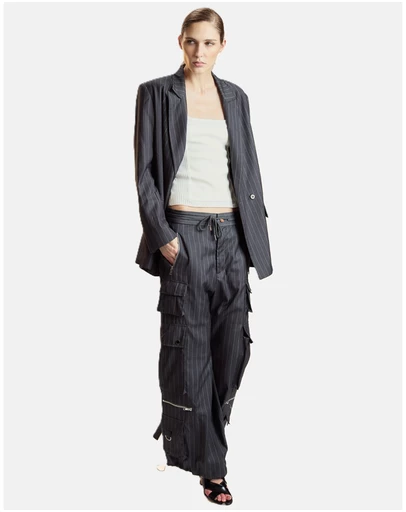 Cynthia Rowley - Pinstripe Cargo Pants