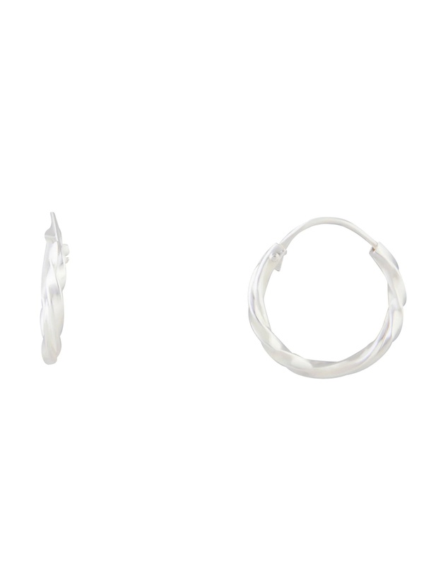 Lovisa - Sterling Silver Twist Hoop Earrings