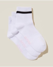 Cotton On Body Active - 3-Pack Body Mid Crew Socks