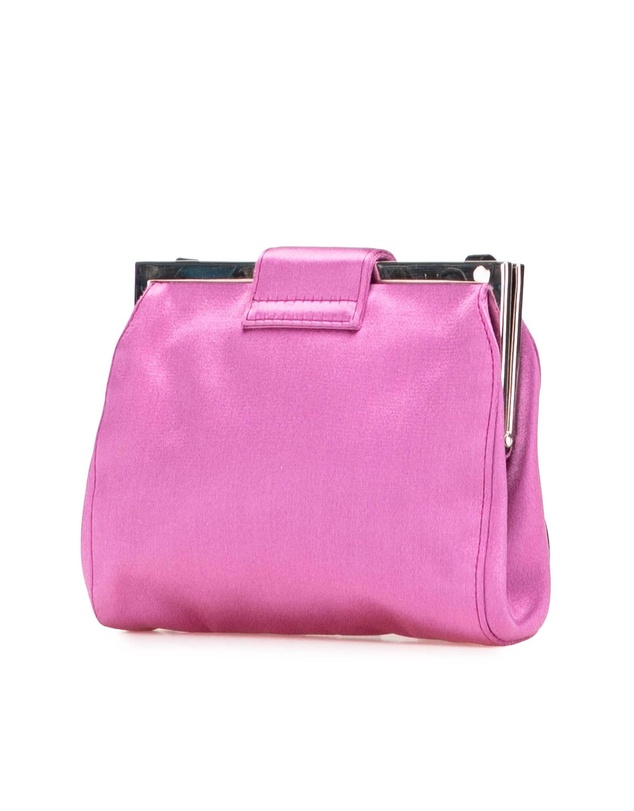Pre-Loved by Azura Reborn - Pre-Loved miu miu Elegant Evening Bag with Metallic Hardware and Shoulder Strap