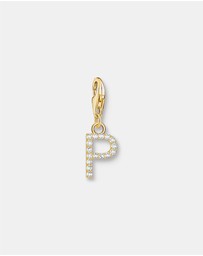 THOMAS SABO - Charm Pendant Letter P Gold Plated
