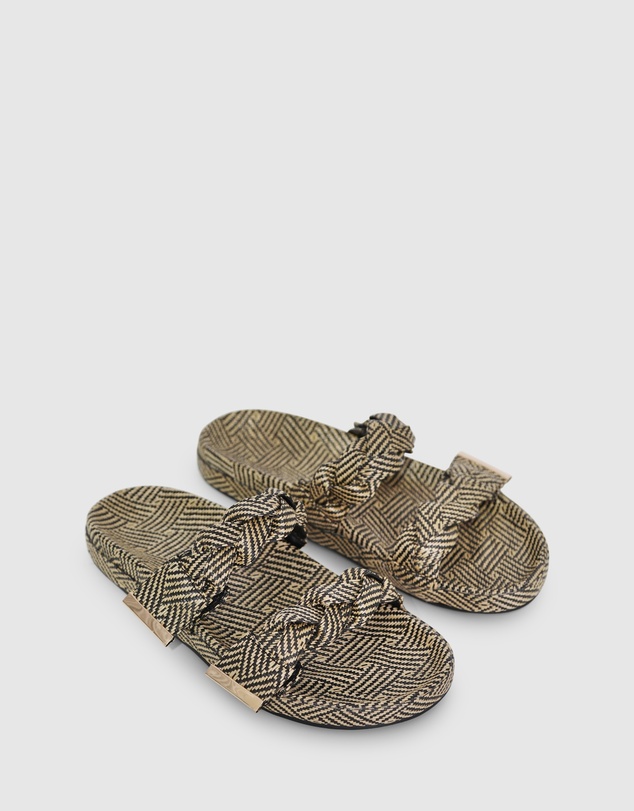 Belle & Bloom - Stay Raffia Slide
