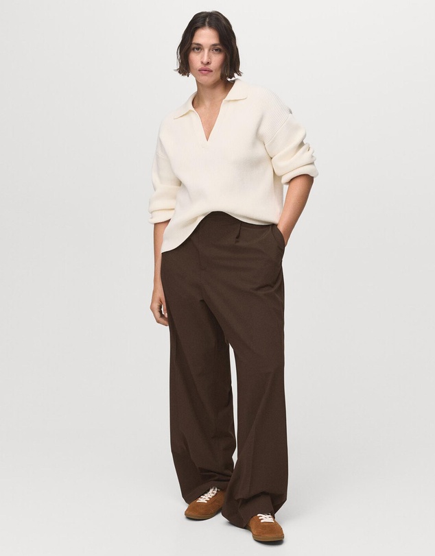 M.N.G - Low-Rise Wide-Leg Trousers