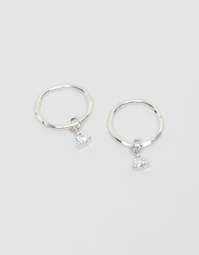 SAINT VALENTINE - Saint Mini Hoops - Silver - ICONIC EXCLUSIVE