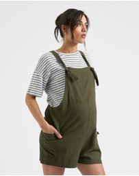 Ripe Maternity - Terry Linen Playsuit