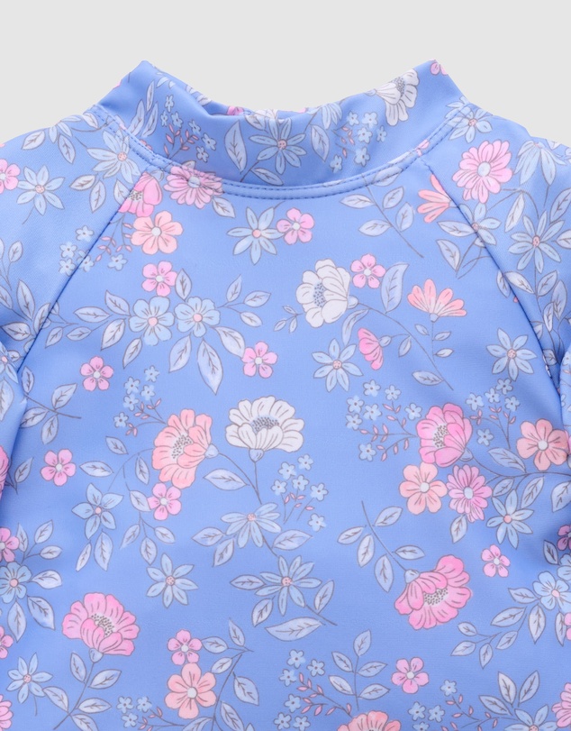 Purebaby - Printed Long Sleeve Rashie Set- Kids-Babies
