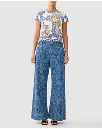 Camilla - Slim Fit Round Neck T-Shirt