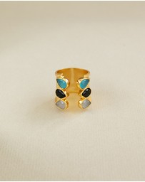 Meshca - Trio Spark Bridge Ring