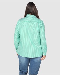 Love Your Wardrobe - Ella Stripe Button-Up Shirt
