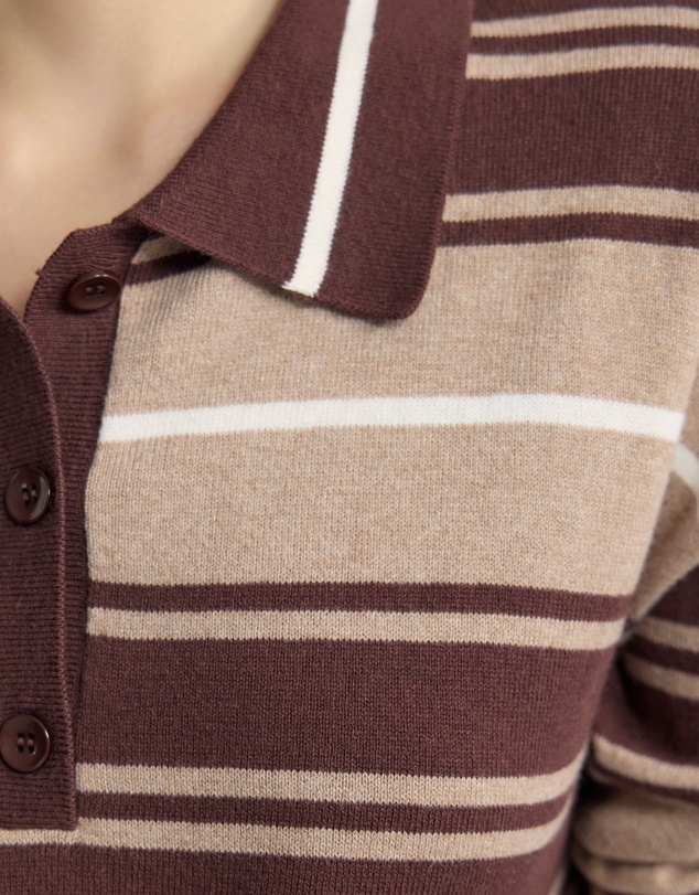 Oxford - Pip Striped Polo Knit