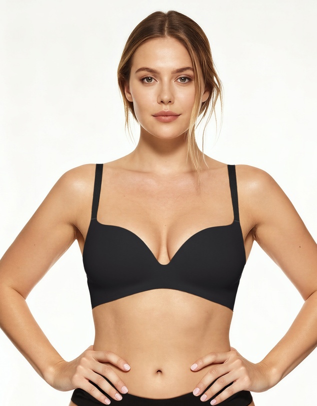 Sotto Brand - Sotto Seamless Wireless Bra Black