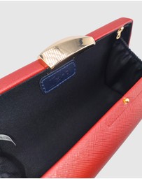 Izoa - Bianca PU Leather Clutch