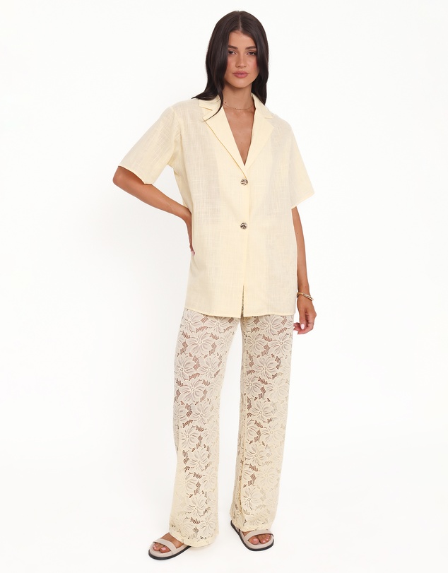 Petal & Pup - Mindy Lace Pant Set - Yellow