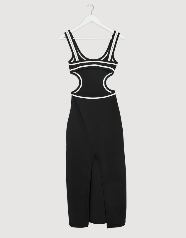 Revibe - Repaired BY JOHNNY. Milly Cut Out Midi Dress - AU 8