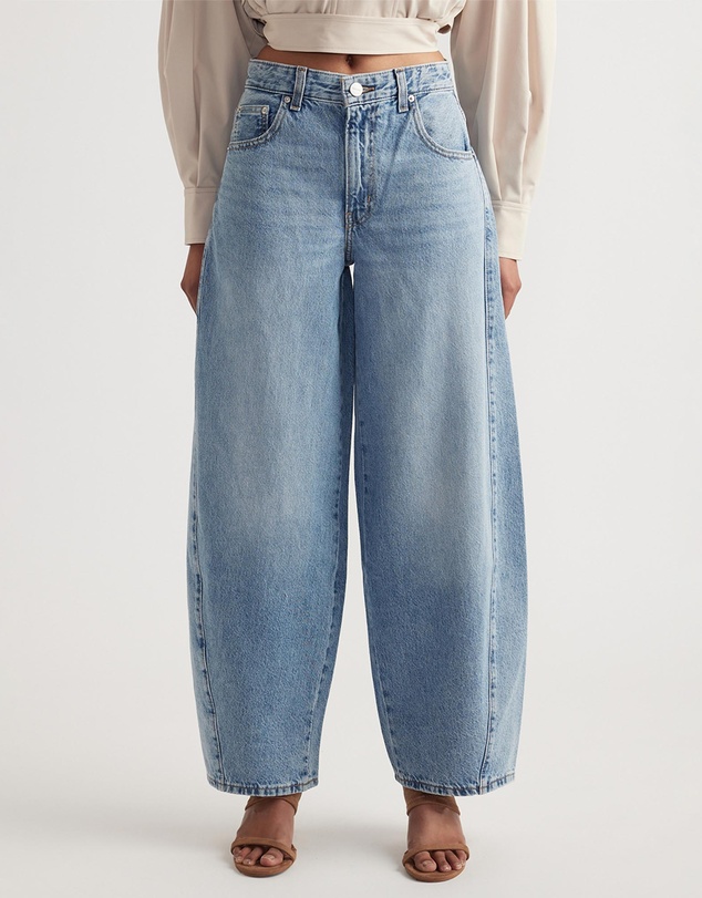 Decjuba - Rhea Mid Rise Barrel Jeans