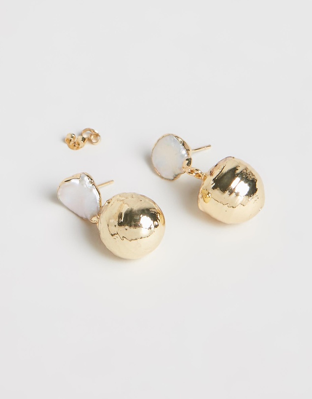 Carly Paiker - Laguna Double Pearl Earrings