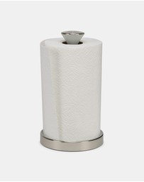 Joseph Joseph - Push&Tear™ Easy-Tear Kitchen Roll Holder (Stone)