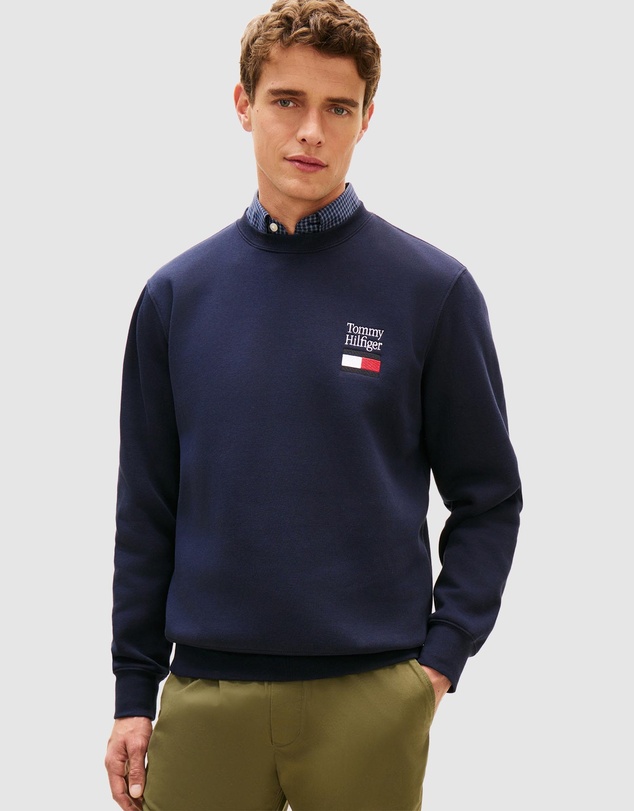 Tommy Hilfiger - Embroidered Flag Sweatshirt