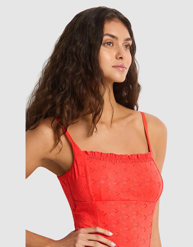 Sea Level Australia - Celestia Frill Square Neck One Piece