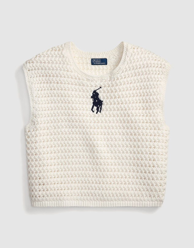 Polo Ralph Lauren - Big Pony Crocheted Cotton Sweater