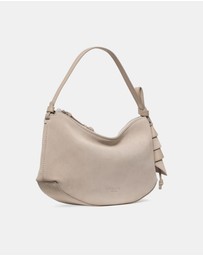 Kate Spade - Loop Suede Shoulder Bag With Floral Strap