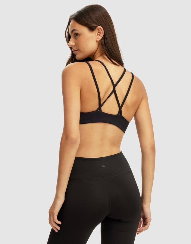 Cotton On Body Active - Ultra Soft Scrunch Front Strappy Crop