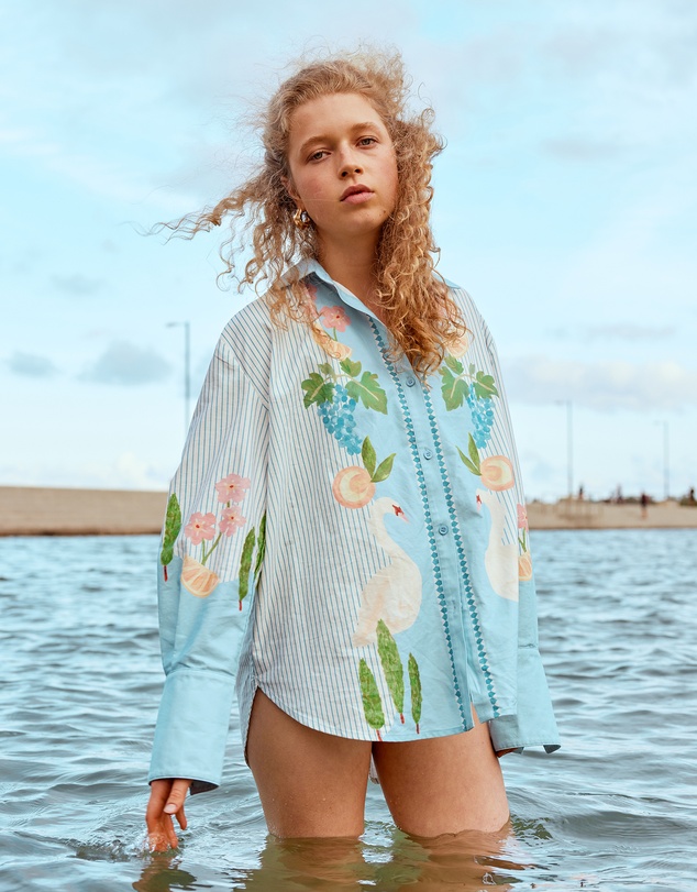 SMWR. by The Somewhere Co - Swan Lake Oversized Long Sleeve Shirt