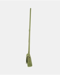 Pierre Cardin - Pierre Cardin Leather Pleated Design Crossbody Bag