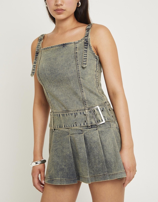 Insight - Autry Denim Pleat Mini Dress