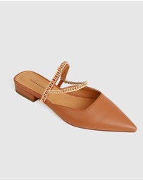 Belle & Bloom - On The Go Leather Flat