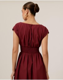 Tussah - Brooke Boat Neck Midi Dress