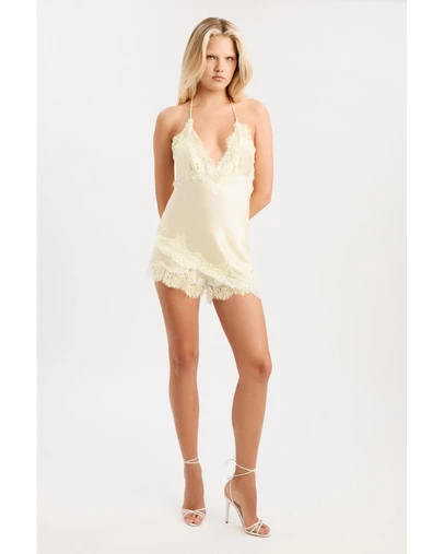 Bardot - Silvio Satin Lace Trim Short