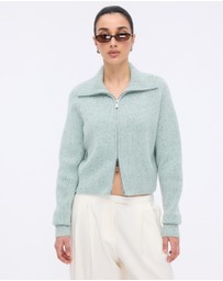 Minima Esenciales - Niles Merino Wool Zip Cardigan