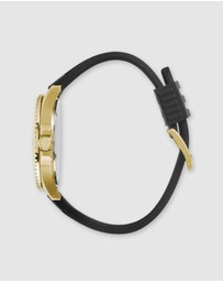 Maxum - Prince Black Dial, Gold Case & Black Silicone Band