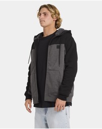 Volcom - Mens Division Lined Zip Up Hoodie