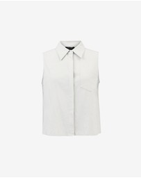 Forcast - Kia Cotton Sleeveless Shirt