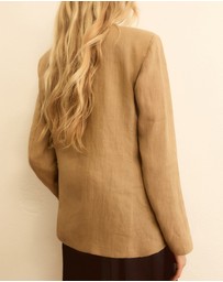 Emme - Ecru Linen Blazer