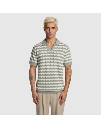 yd. - Vance Knitted Polo Shirt
