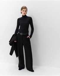 UNISON - Aus Cotton High Neck Top