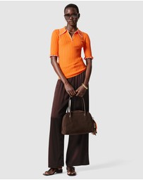 & Other Stories - Rib-Knit Polo Shirt