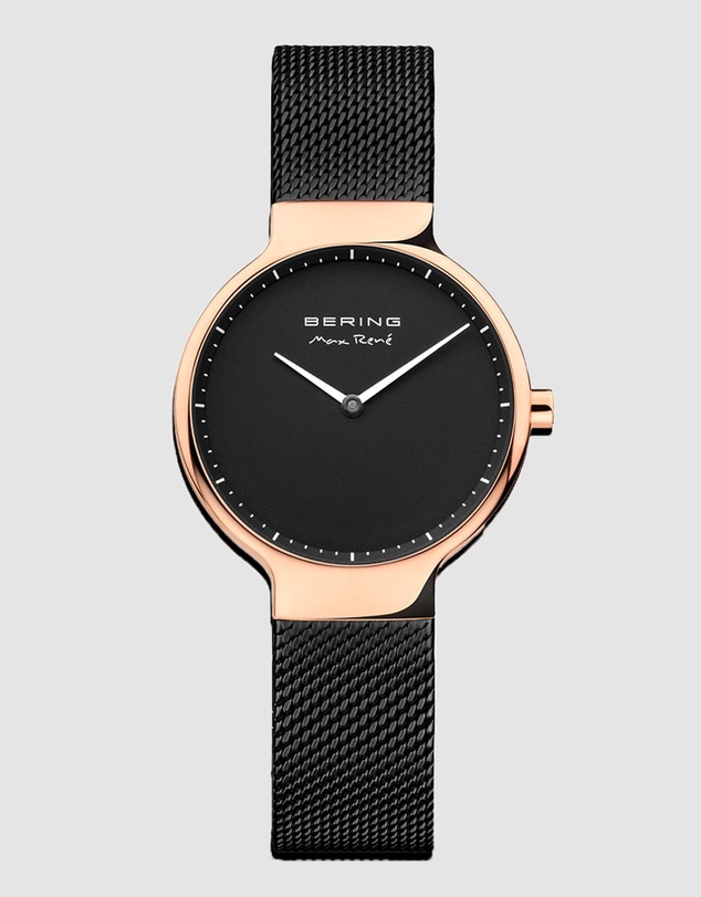 Bering - Ladies Max René 31mm Rose Gold Black Watch