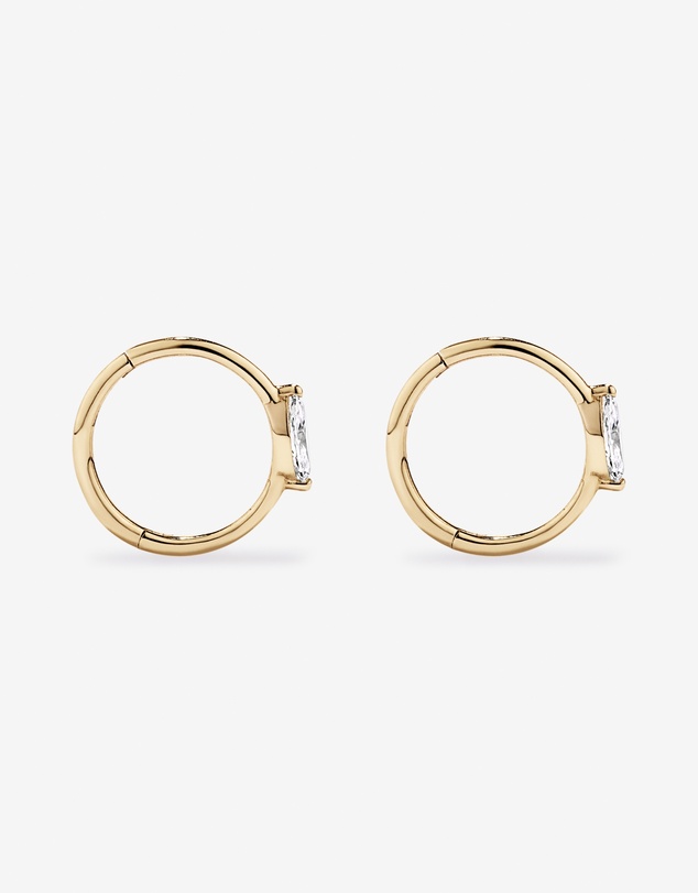 Michael Hill - Diamond Accent Sleeper Earrings in 10kt Yellow Gold