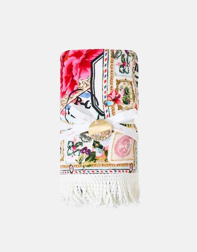Camilla - La Belle Botanique Beach Towel