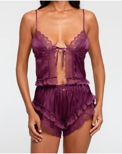 One Empire - Kaia Cami Shorts Set - Purple
