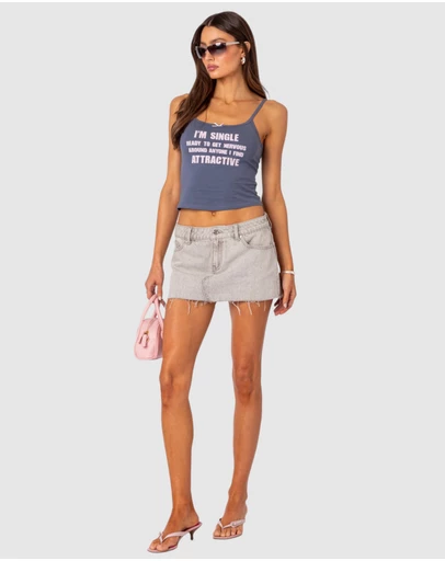 EDIKTED - Micah Denim Mini Skirt