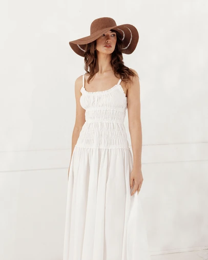 Morgan & Taylor - Blaise Woven Straw Sun Hat in Brown