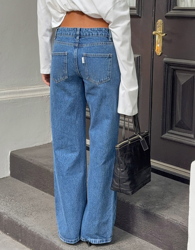 Beginning Boutique - Roxie Mid Wash Ripped Jeans