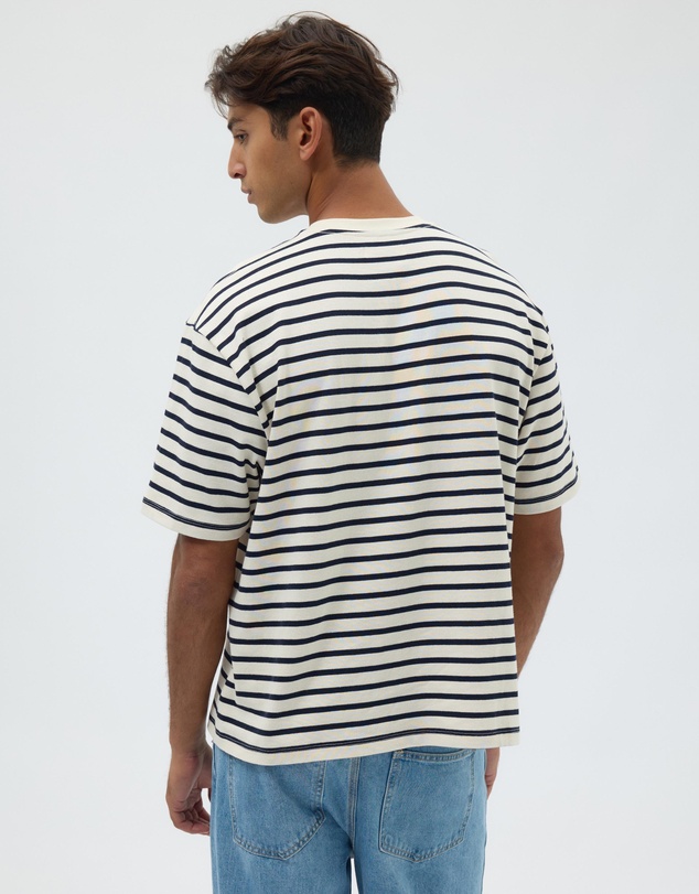 AERE - Heavyweight Stripe SS Tee